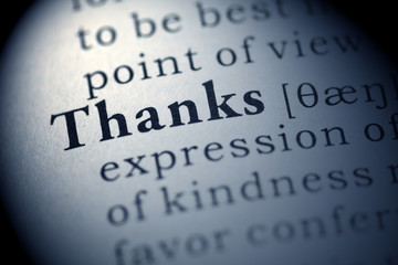 Obraz premium Thanks