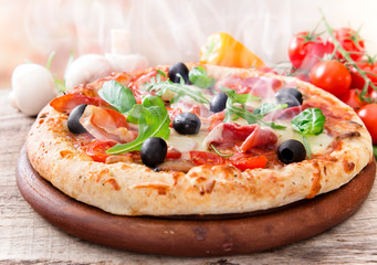 Delicious italian pizza