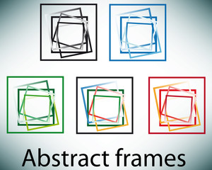 Abstract colored frames