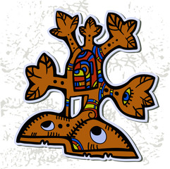 Decorative Azteck tree