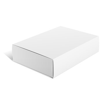 White Package carton Box. For Software