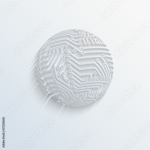 "Vector circuit board background" Stock image and royalty-free vector