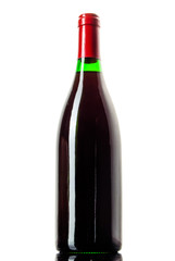 Wine bottle isolated on white