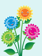 Abstract flower vector illustration