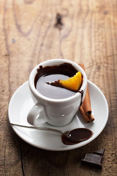 Hot Chocolate With Orange And Cinnamon