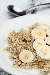 Oatmeal and Fresh Bananas