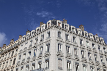 Fassade traditioneller Wohngebäude in Lyon,Frankreich © Ralf Gosch