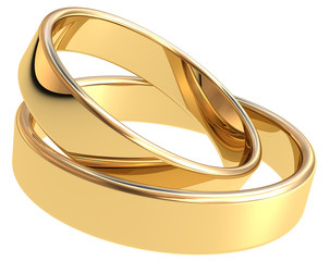 Gold wedding rings