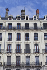 Fassade traditioneller Wohngebäude in Lyon,Frankreich © Ralf Gosch