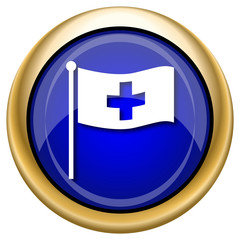 Cross flag icon