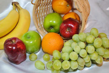 Tipped Over Fruit Basket