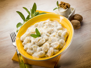 gnocchi with ricotta and nuts