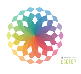 Fototapeta premium Abstract Colorful Flower