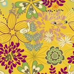 Wandaufkleber vector seamless flower pattern for wallpaper,origami paper © miluwa