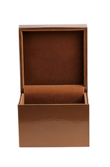 Brown box for jewelry.