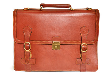 Brown leather bag