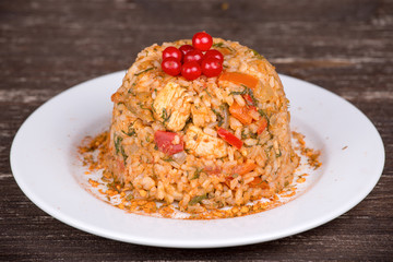 Chicken with vegetables