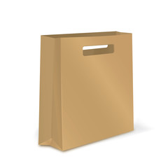 Empty Shopping Bag on white background