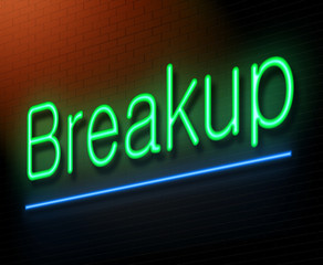 Breakup concept.