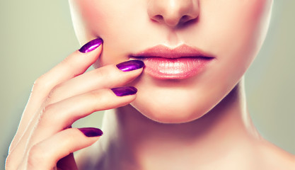 Luxury fashion style, manicure, cosmetics and make-up