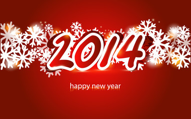 New year 2014 card
