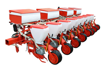 Red modern seeder