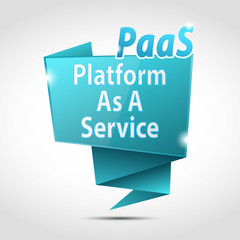 origami speech bubble :  paas