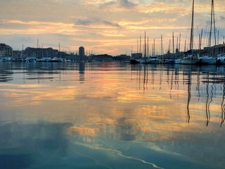 fall sunset in marseille
