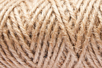 Jute rope close-up