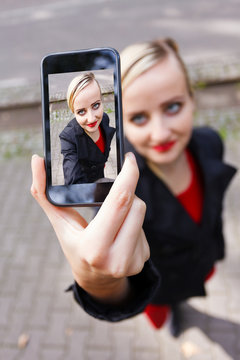 Selfie with camera