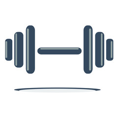 Dumbbell weight. Style vector