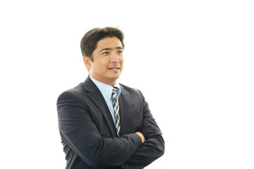 笑顔のビジネスマン