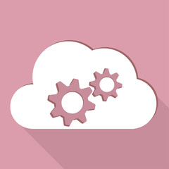 Cloud application settings web icon