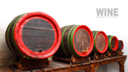 The barrels with space for your text.