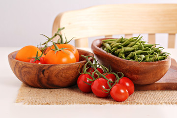 Fresh vegetables on the table
