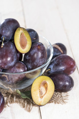 Fototapeta premium Portion on Plums