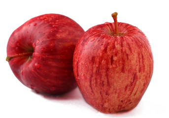 ripe apples isolated