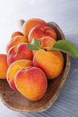 Fototapeta na wymiar Ripe fresh apricots.
