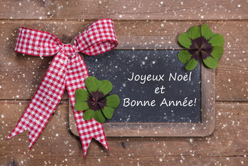 Joyeux Noel et Bonne Annèe - Glückwunschkarte Noel französisch