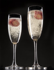 Pair of champagne flutes