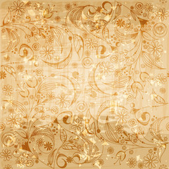 Seamless vintage floral background