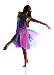Female modern dancer