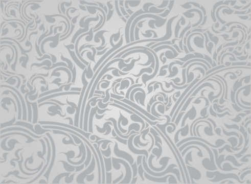 Thai culture art pattern on a gray background