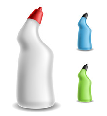 Toilet detergent bottle set