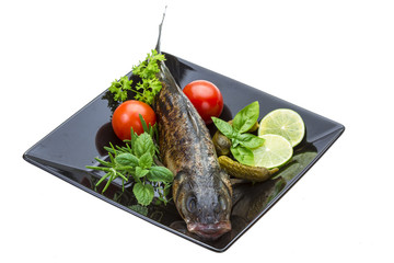 Roasted seabass