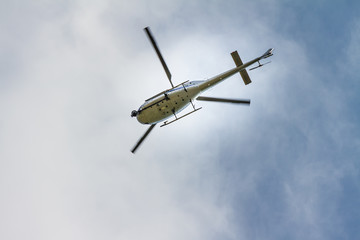 Fototapeta na wymiar Tv Helicopter