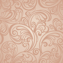 Seamless floral pattern. Vintage background