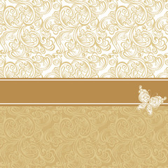 Vintage background with floral pattern