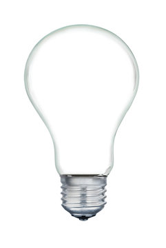 A light bulb isolated on a white background.
