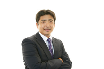 笑顔のビジネスマン